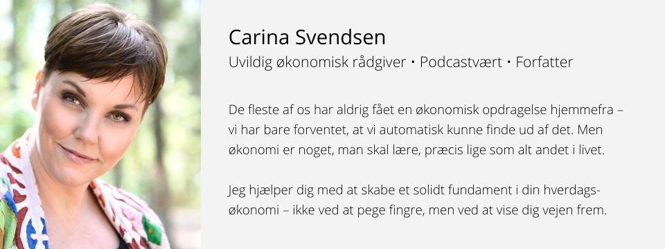Carina Svendsen - uvildig økonomisk rådgiver - Kend Dine Penge